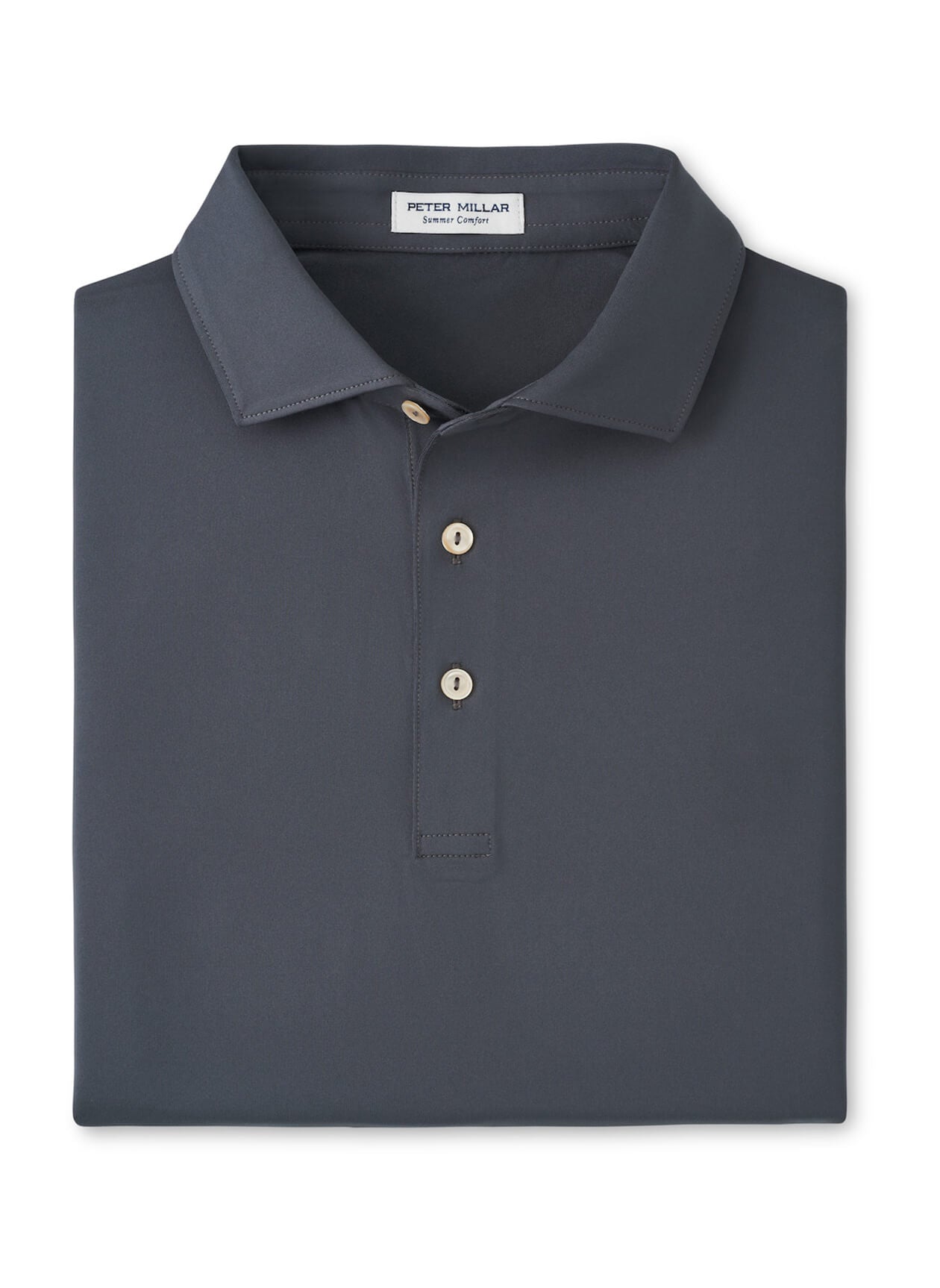 Peter Millar Men's Solid Performance Polo - Self Collar