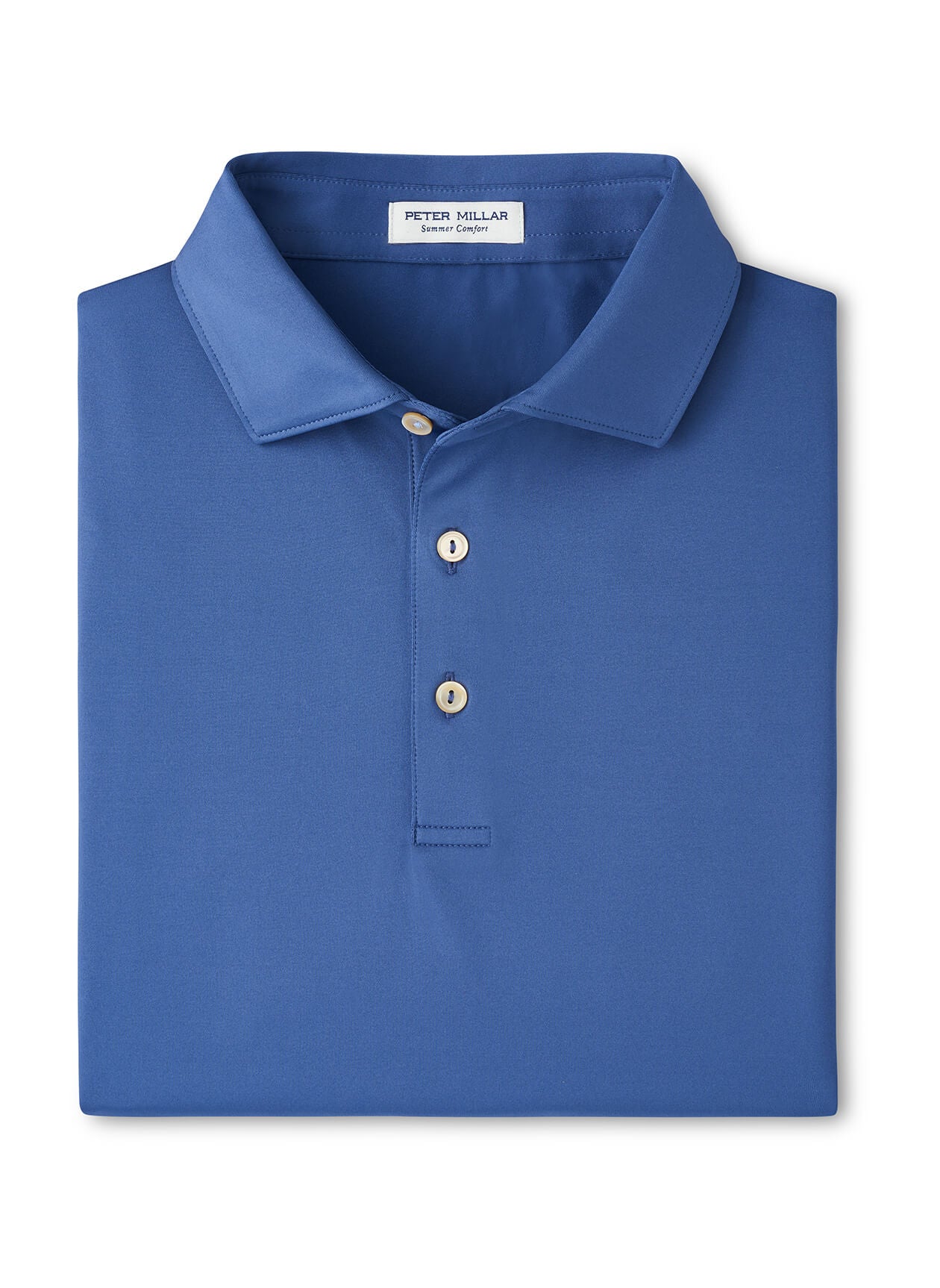 Peter Millar Men's Solid Performance Polo - Self Collar