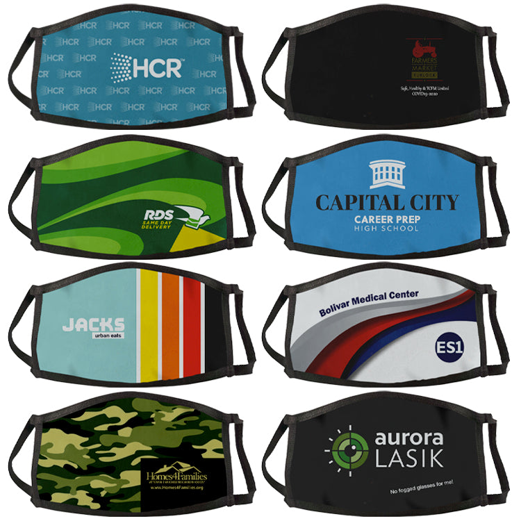 Three Layer Sublimated Face Mask