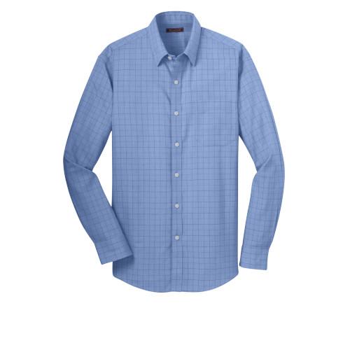 Red House® Mens Windowpane Plaid Non-Iron Shirt