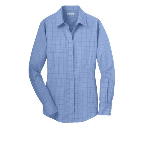 Red House® Ladies Windowpane Plaid Non-Iron Shirt