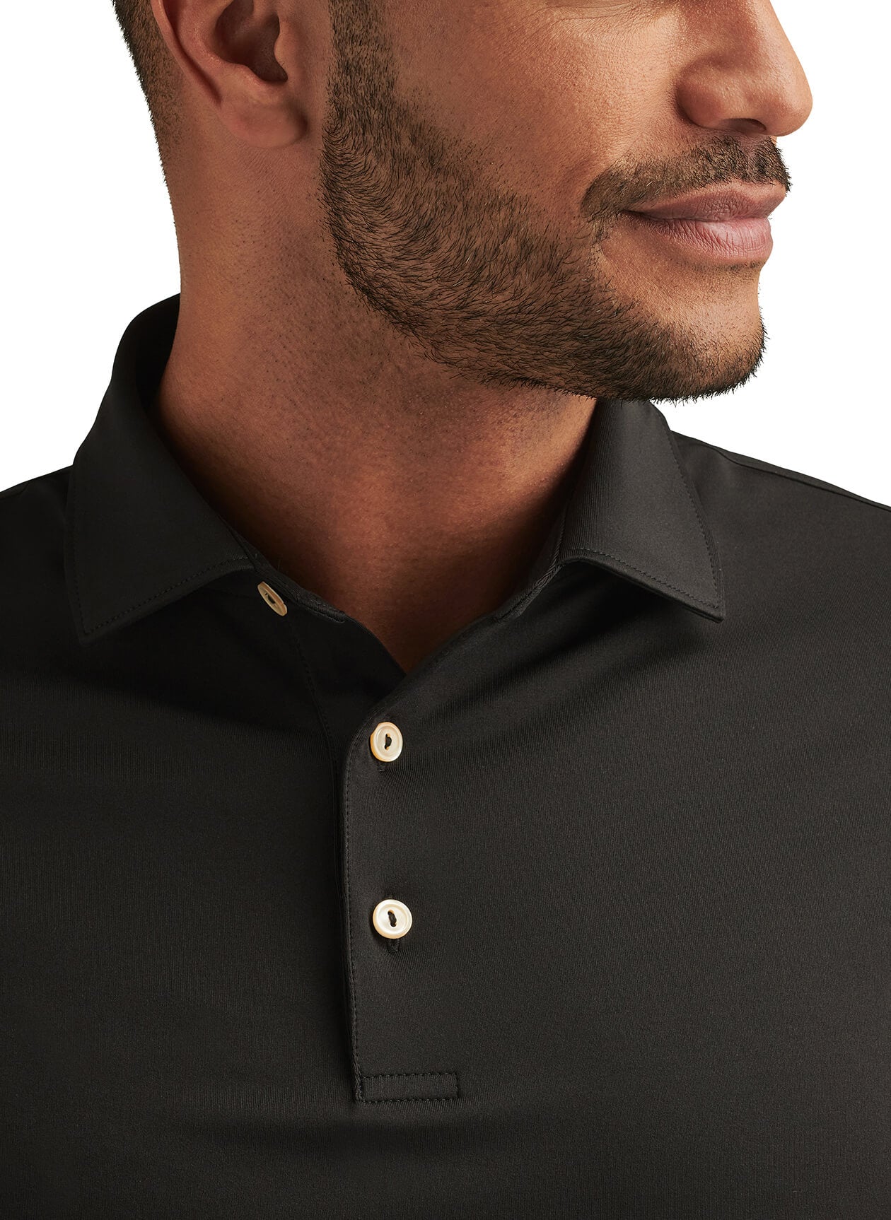 Peter Millar Men's Solid Performance Polo - Self Collar