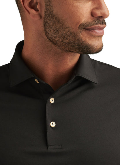 Peter Millar Men's Solid Performance Polo - Self Collar
