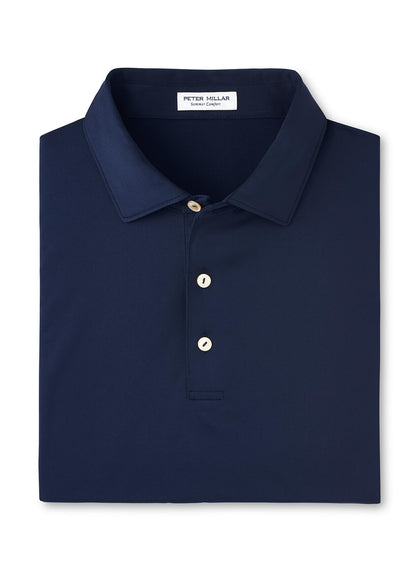 Peter Millar Men's Solid Performance Polo - Self Collar