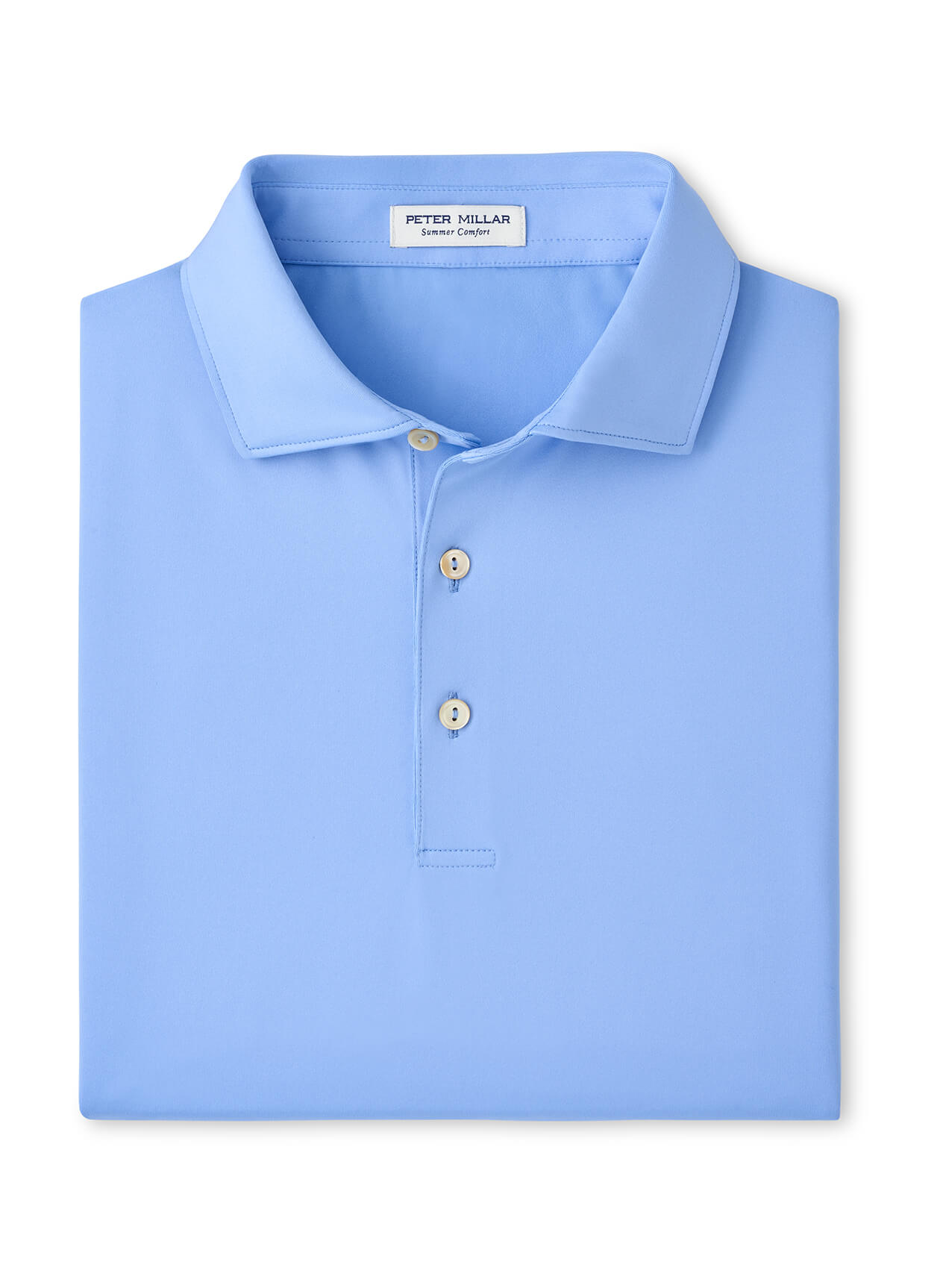 Peter Millar Men's Solid Performance Polo - Self Collar
