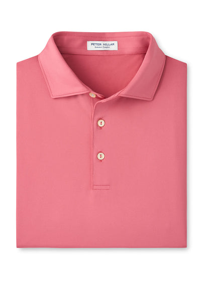 Peter Millar Men's Solid Performance Polo - Self Collar