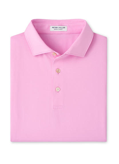 Peter Millar Men's Solid Performance Polo - Self Collar