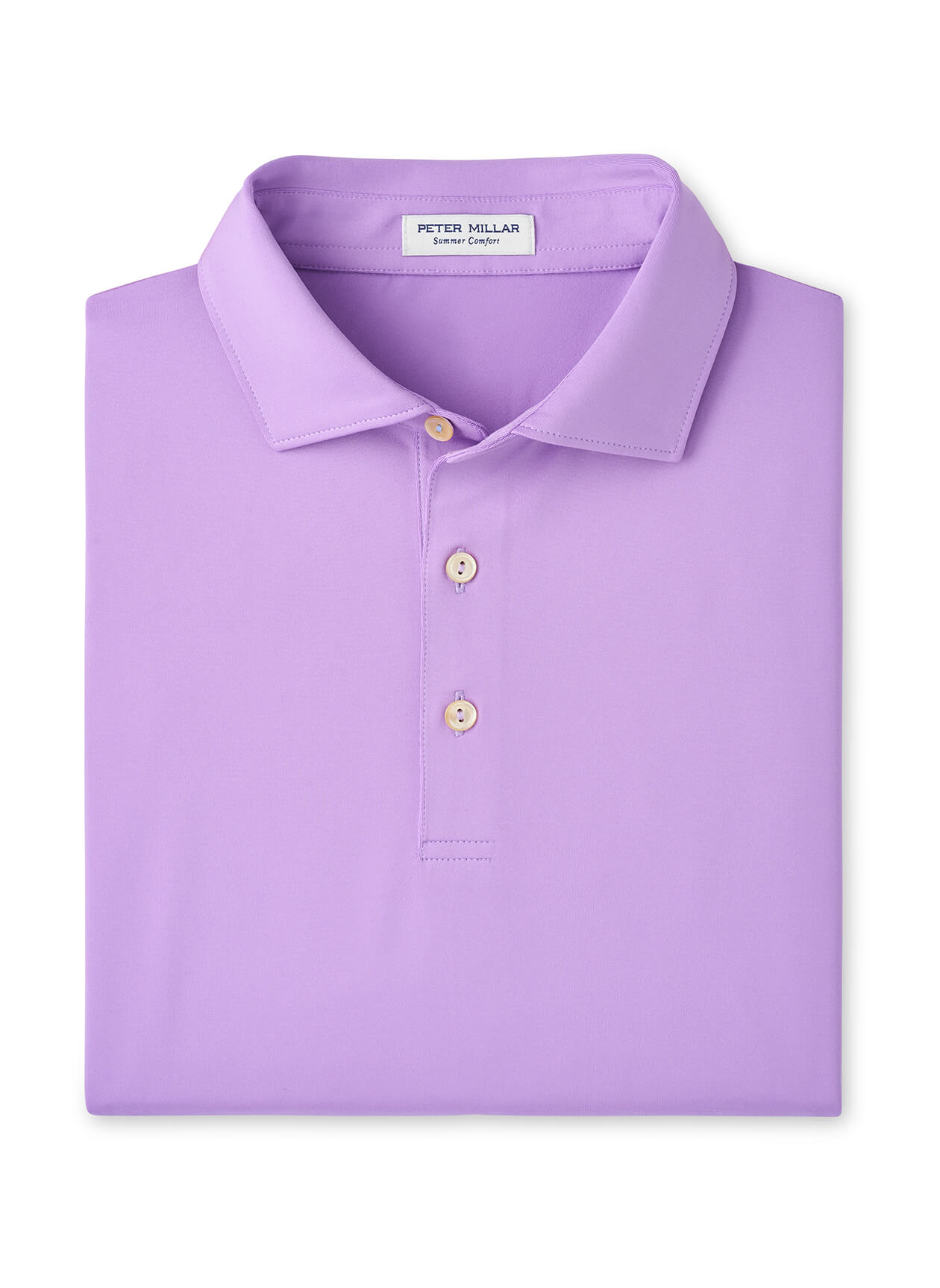 Peter Millar Men's Solid Performance Polo - Self Collar